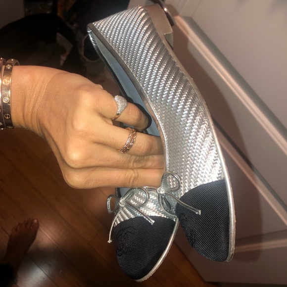 Chanel metal wire mesh ballet flats - Picture 2 of 4